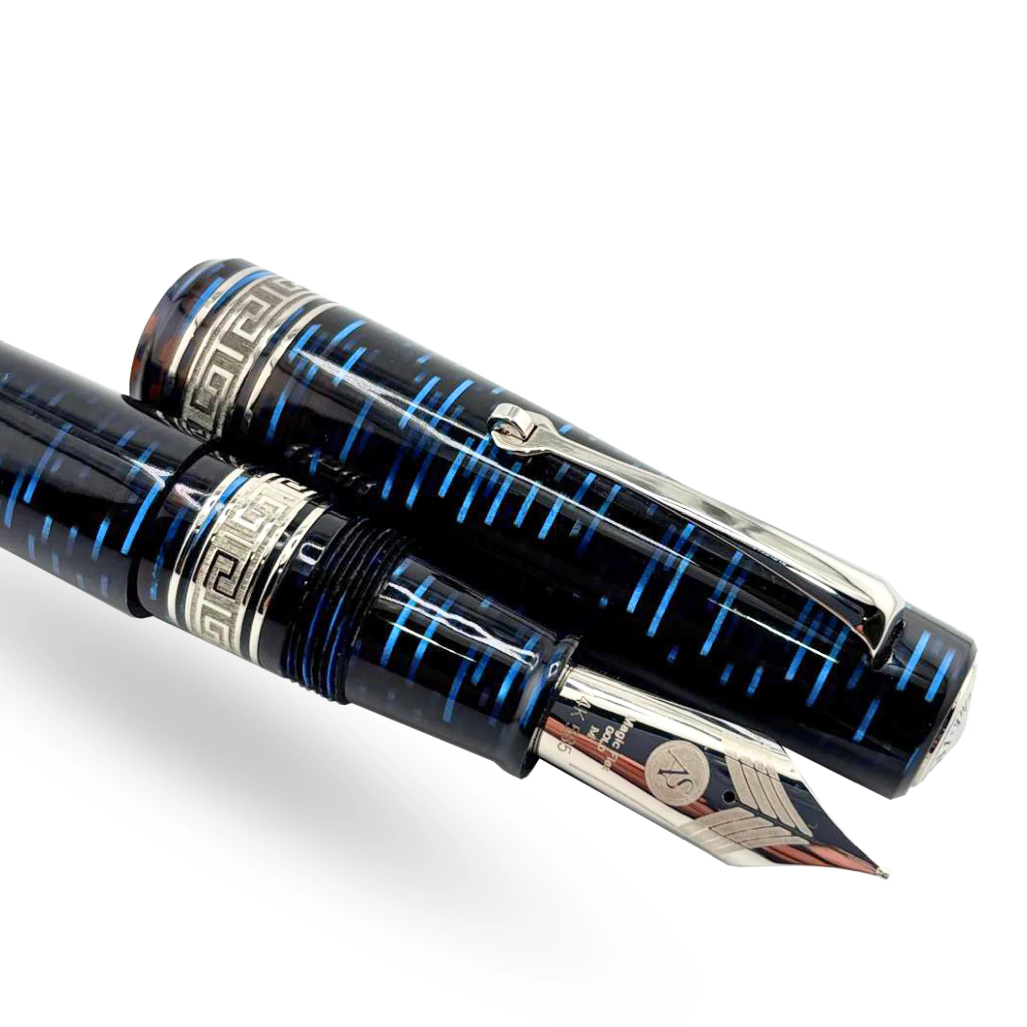 ASC Bologna Extra Blue "Wall Street" Skyscraper LE - Fountain Pen - Image 22