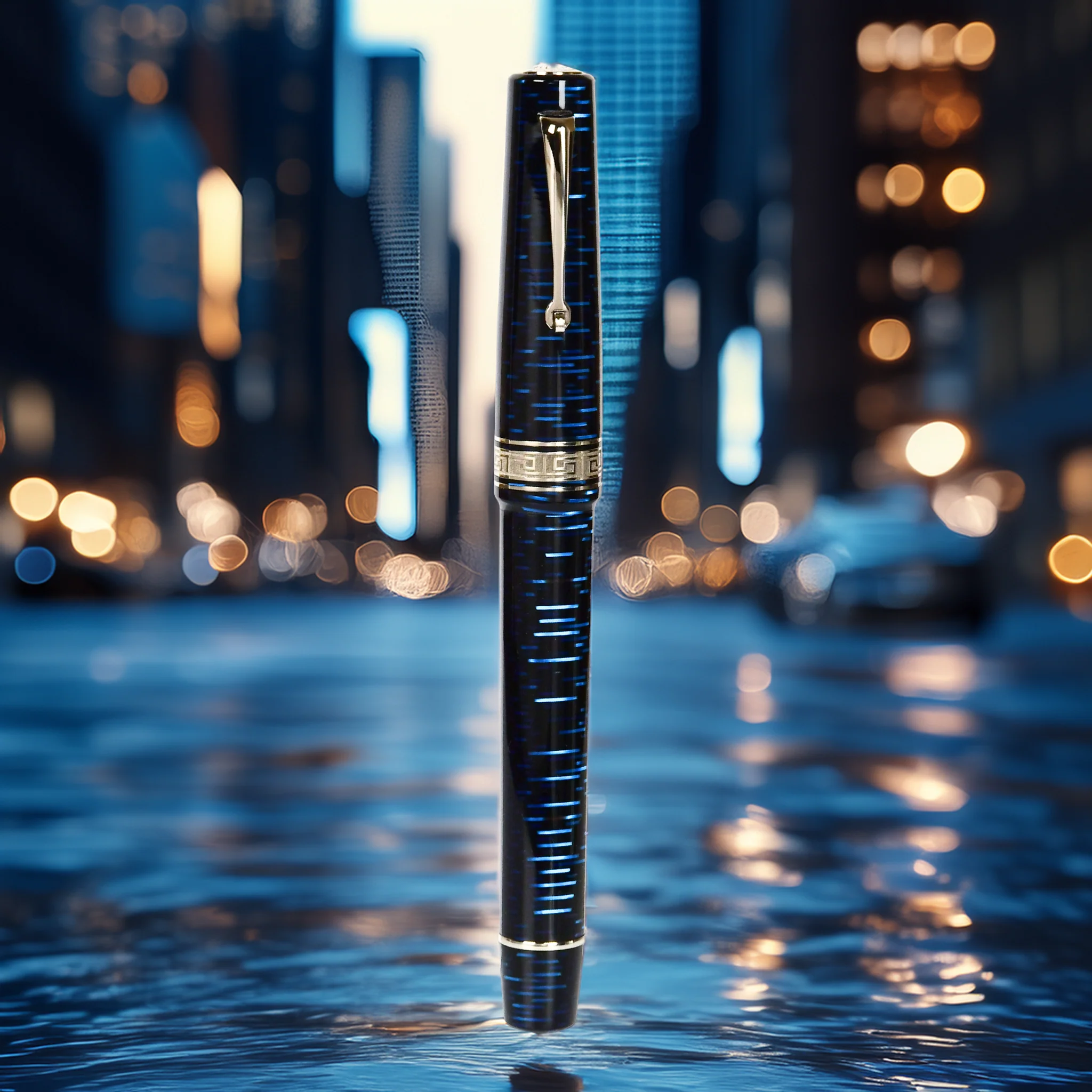 ASC Bologna Extra Blue "Wall Street" Skyscraper LE - Fountain Pen - Image 3