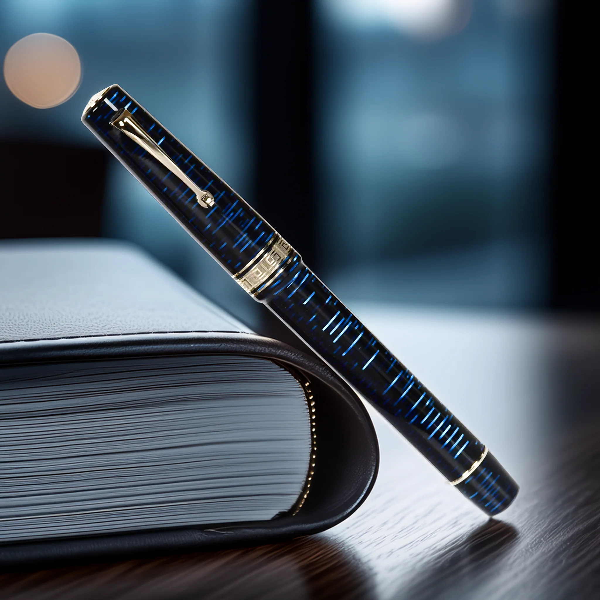 ASC Bologna Extra Blue "Wall Street" Skyscraper LE - Fountain Pen - Image 9