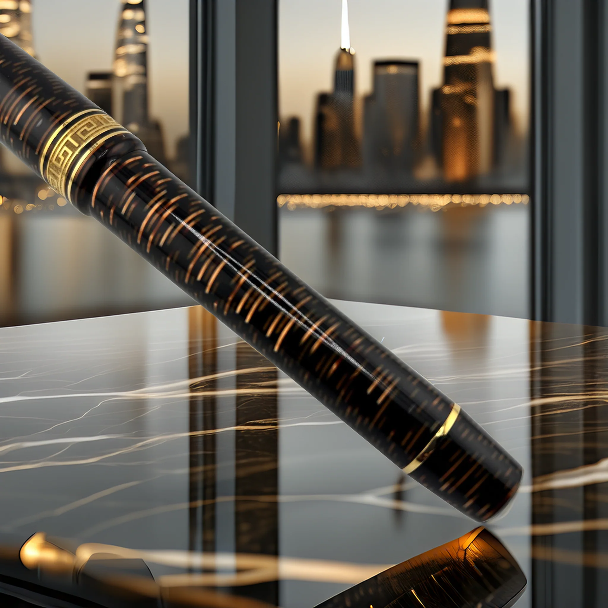 ASC Bologna Extra Bronze Skyscraper Limited Edition Fountain Pen - Image 8