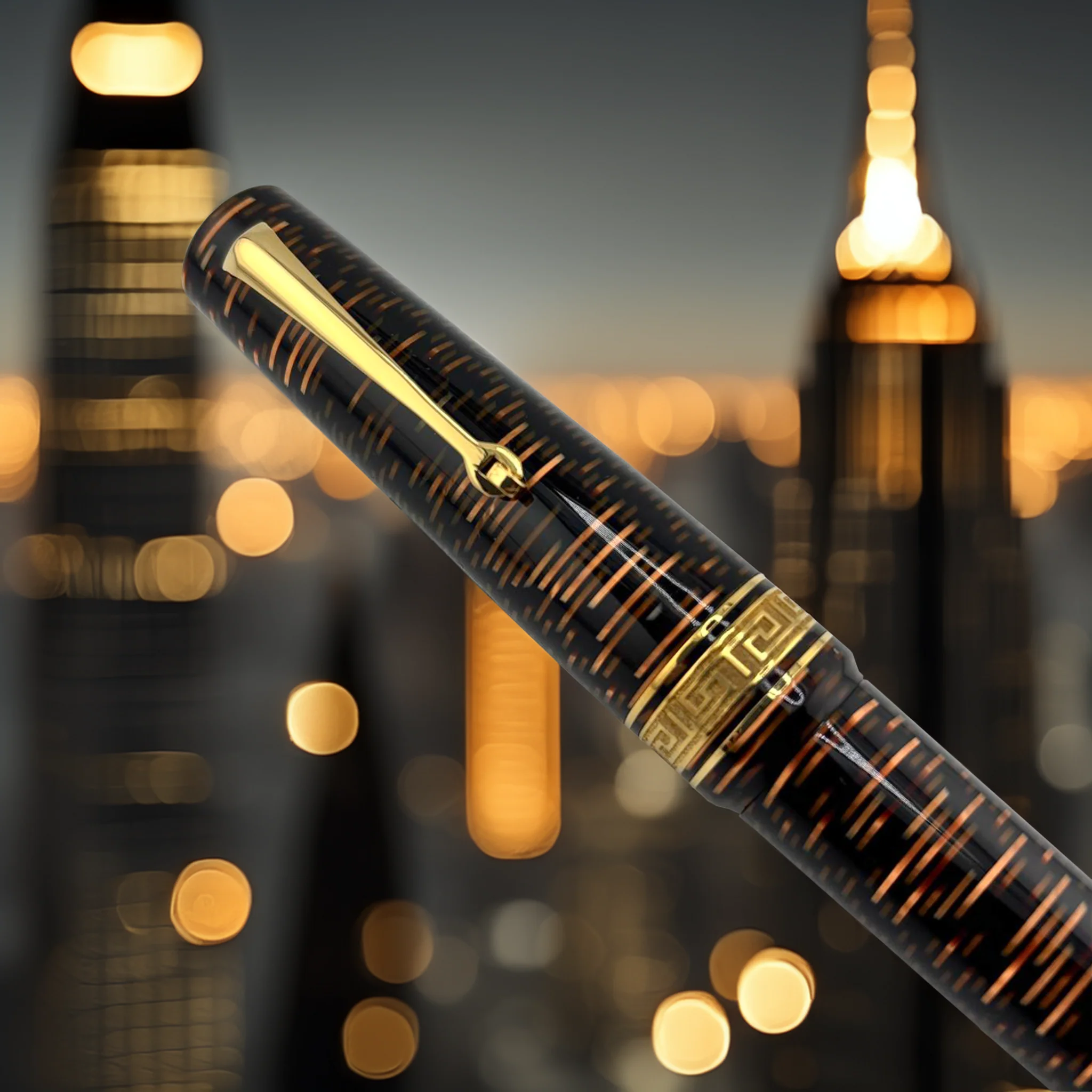 ASC Bologna Extra Bronze Skyscraper Limited Edition Fountain Pen - Image 9