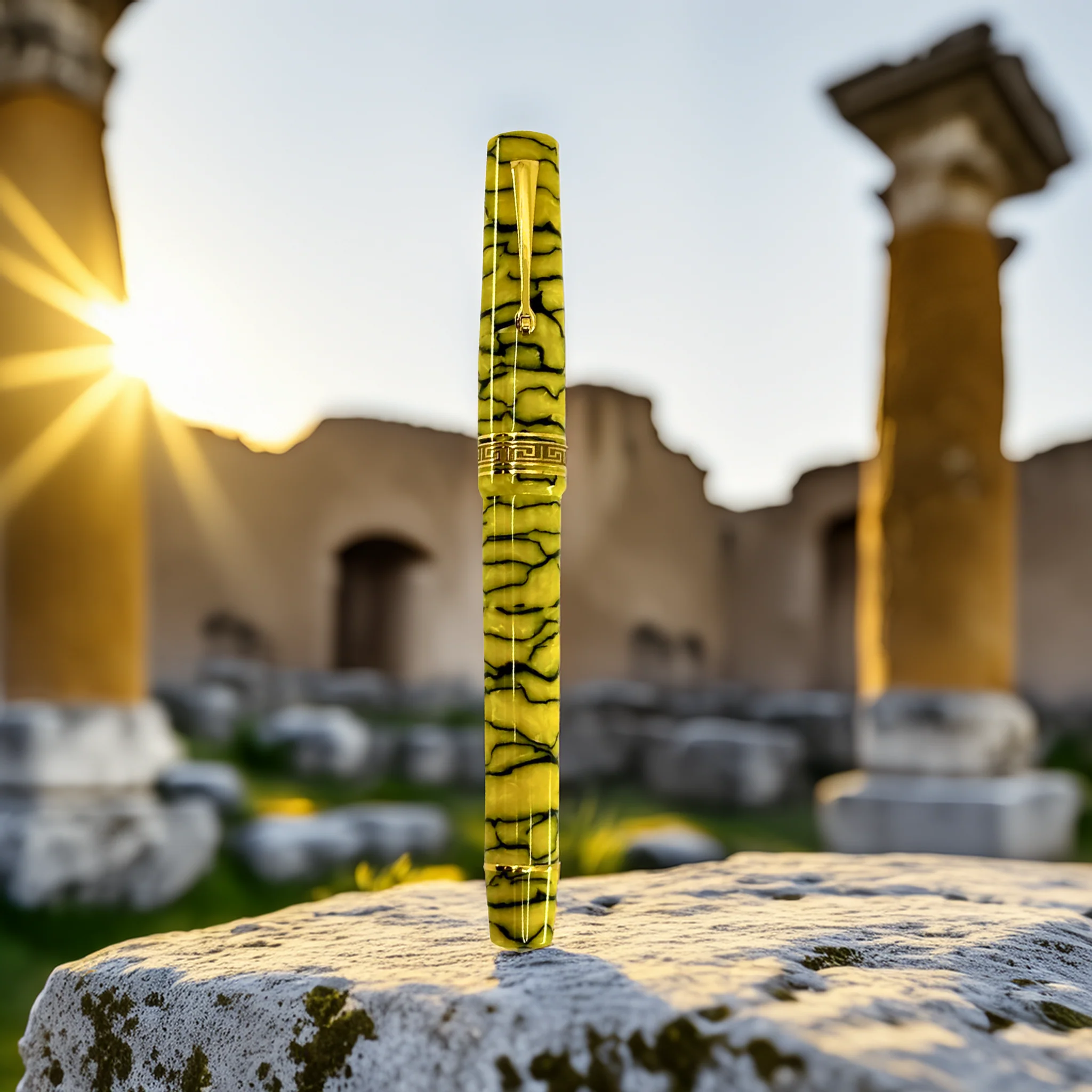 ASC Bologna Extra Pompeii II LE Gold Trim Bespoke 2025 - Fountain Pen - Image 4