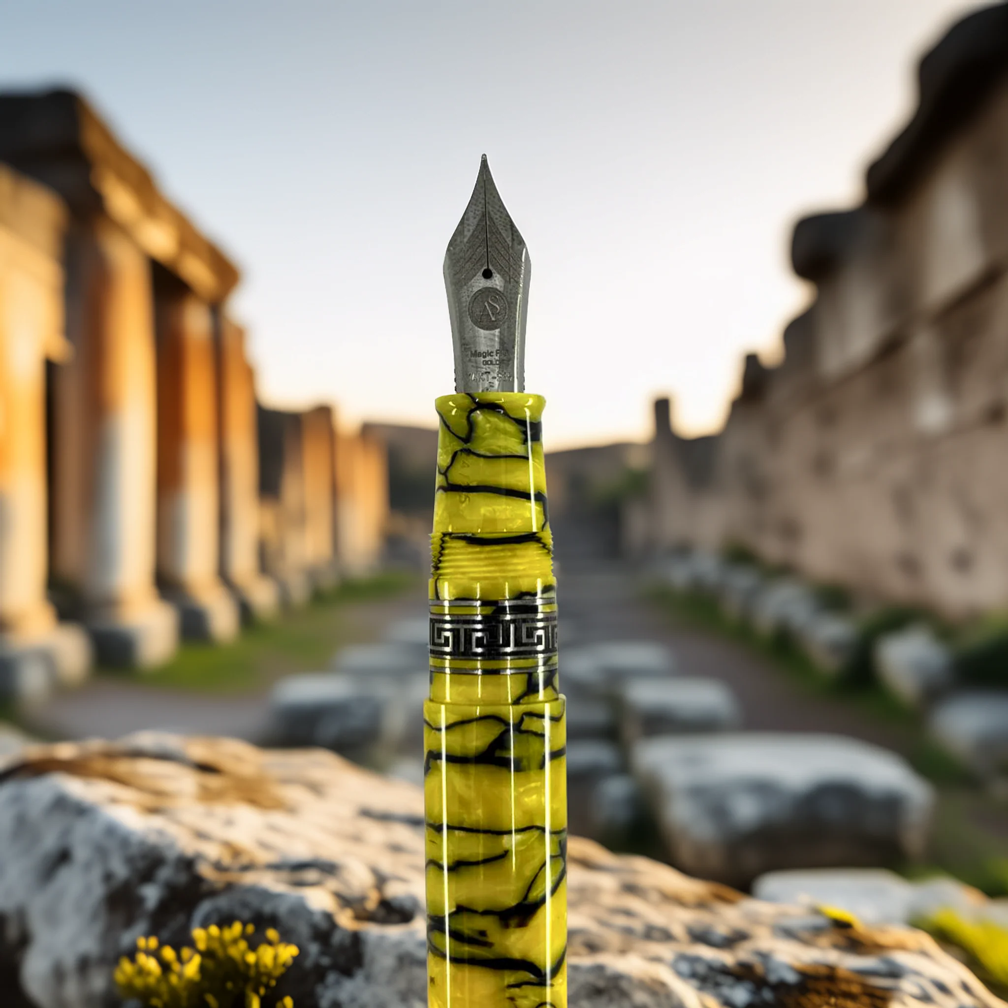 ASC Bologna Extra Pompeii II LE Ruthenium Trim Bespoke 2025 - Fountain Pen - Image 5