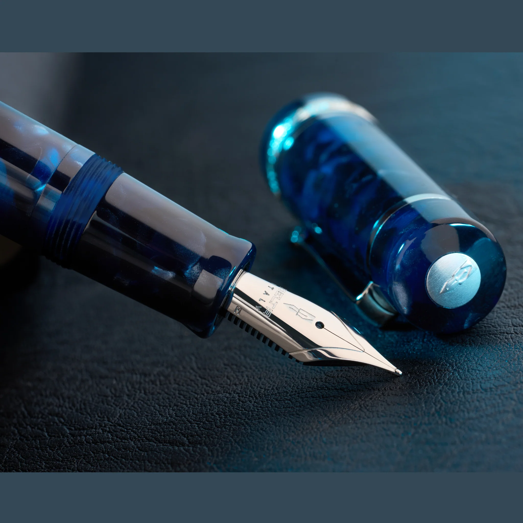 Delta Reservoir 2.0 Blue Grey Mother of Pearl - Fountain Pen - Image 7