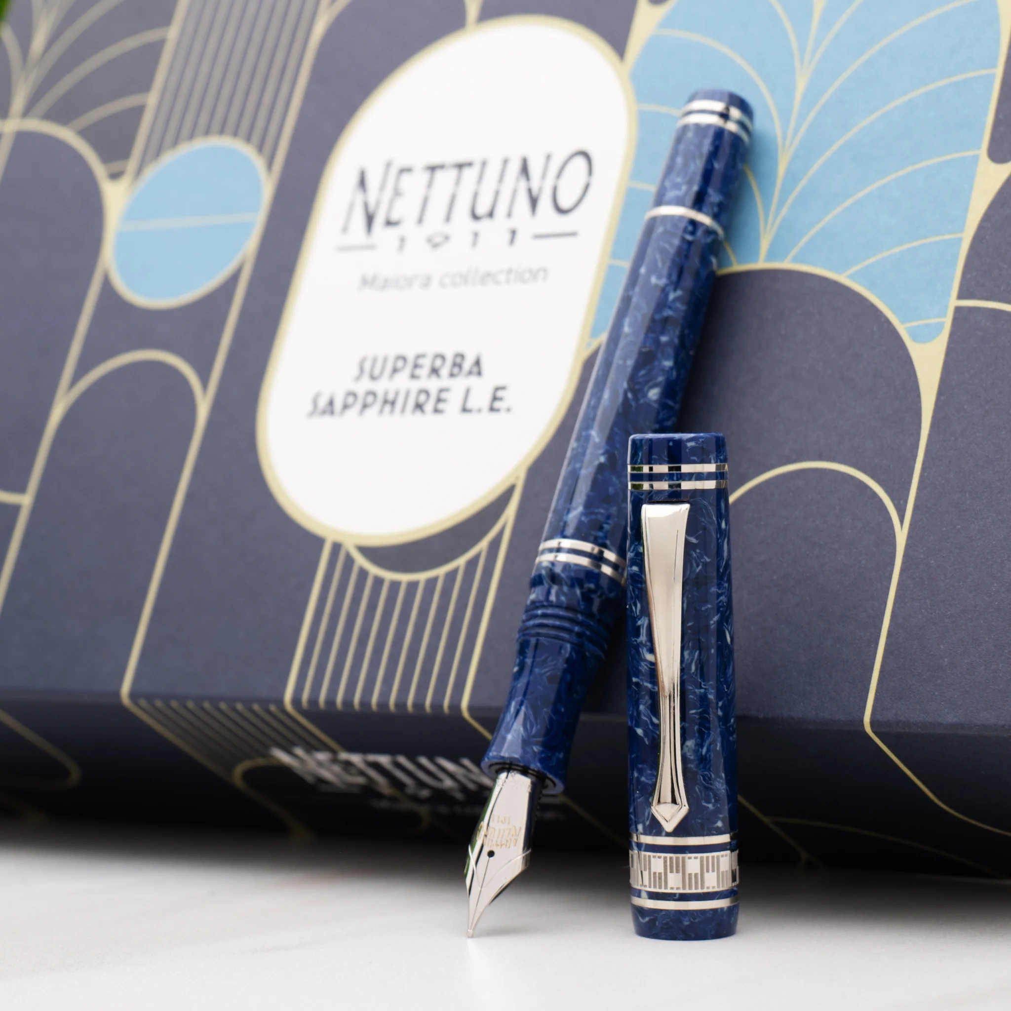 Nettuno Superba Sapphire Blue LE - Fountain Pen - Image 10