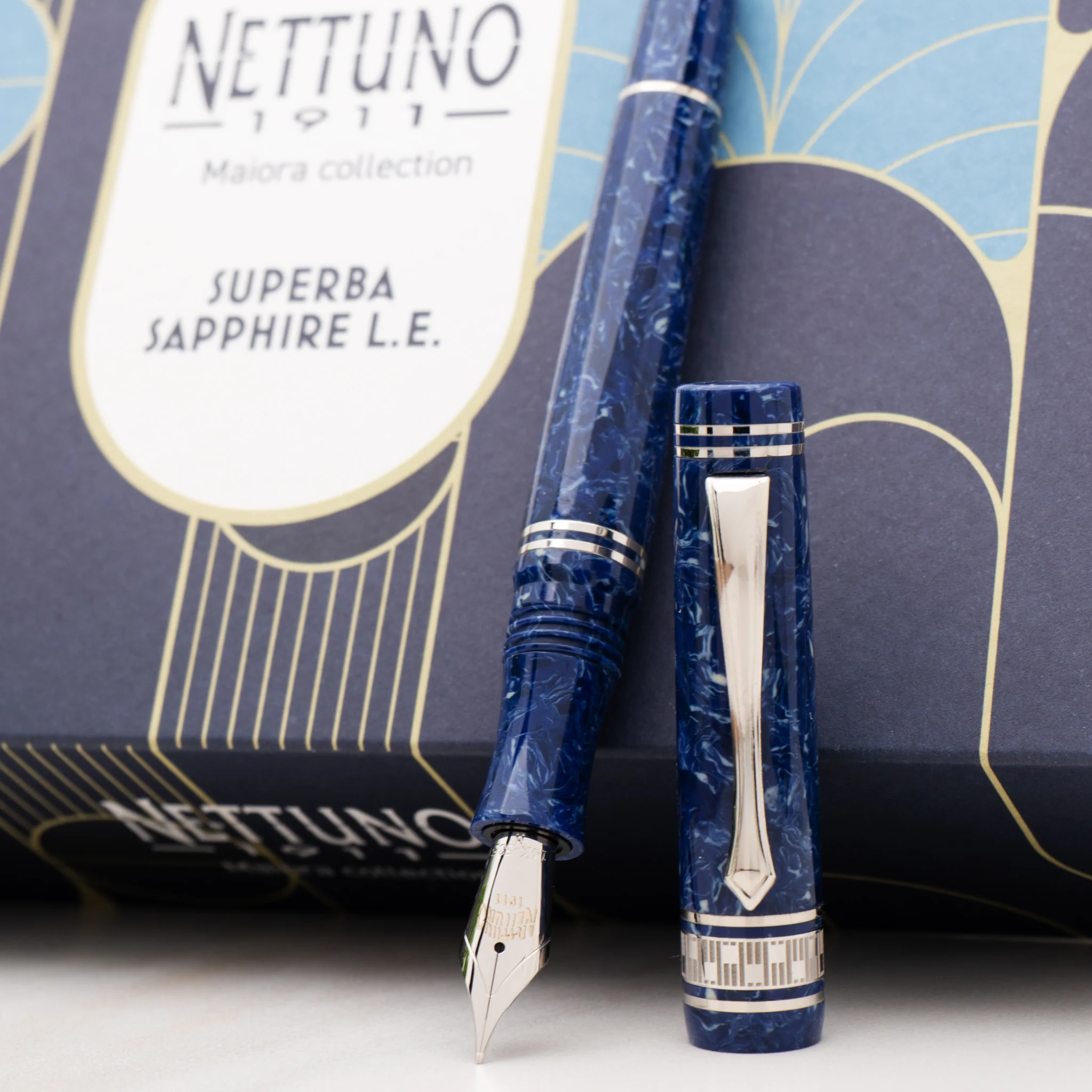 Nettuno Superba Sapphire Blue LE - Fountain Pen - Image 3