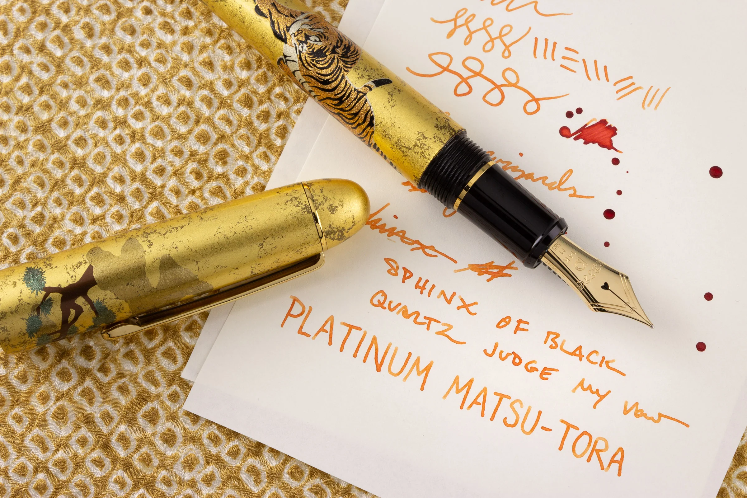 Platinum 3776 Gold Leaf Matsu-Tora - Fountain Pen - Image 9