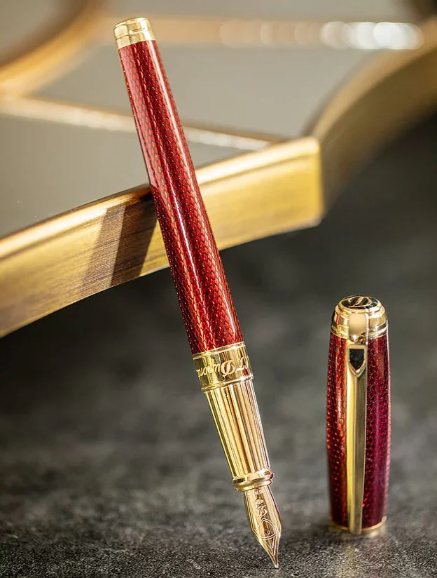 S.T. Dupont Line D Large Diamond Guilloché Ruby - Image 3