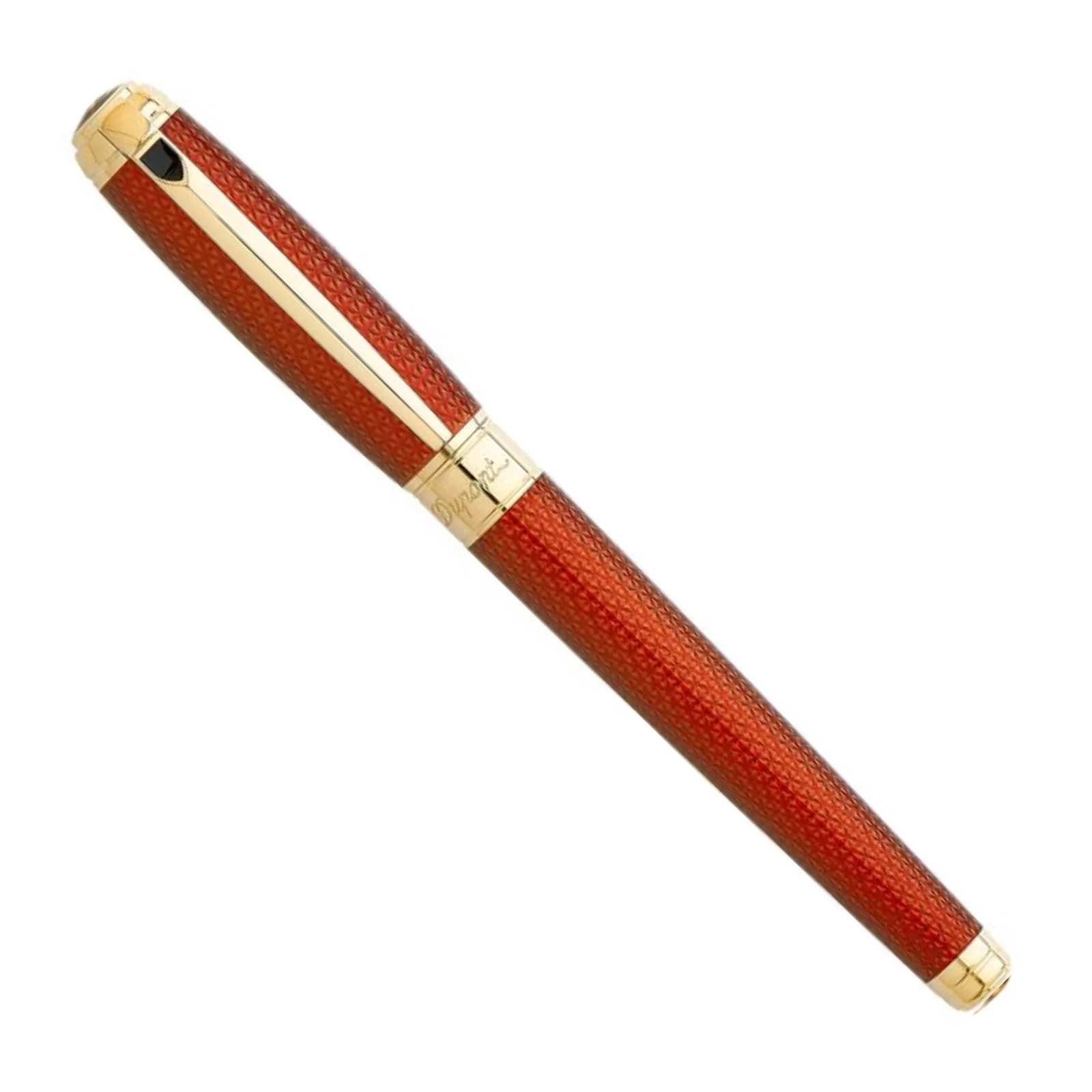 S.T. Dupont Line D Large Firehead Guilloché Amber - Image 5