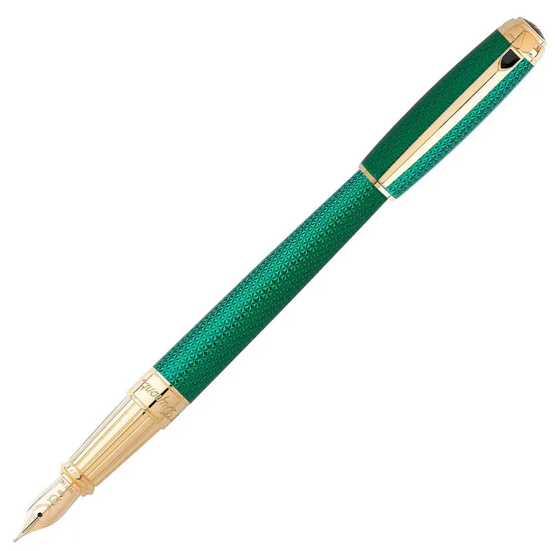 S.T. Dupont Line D Large Firehead Guilloché Emerald - Image 4