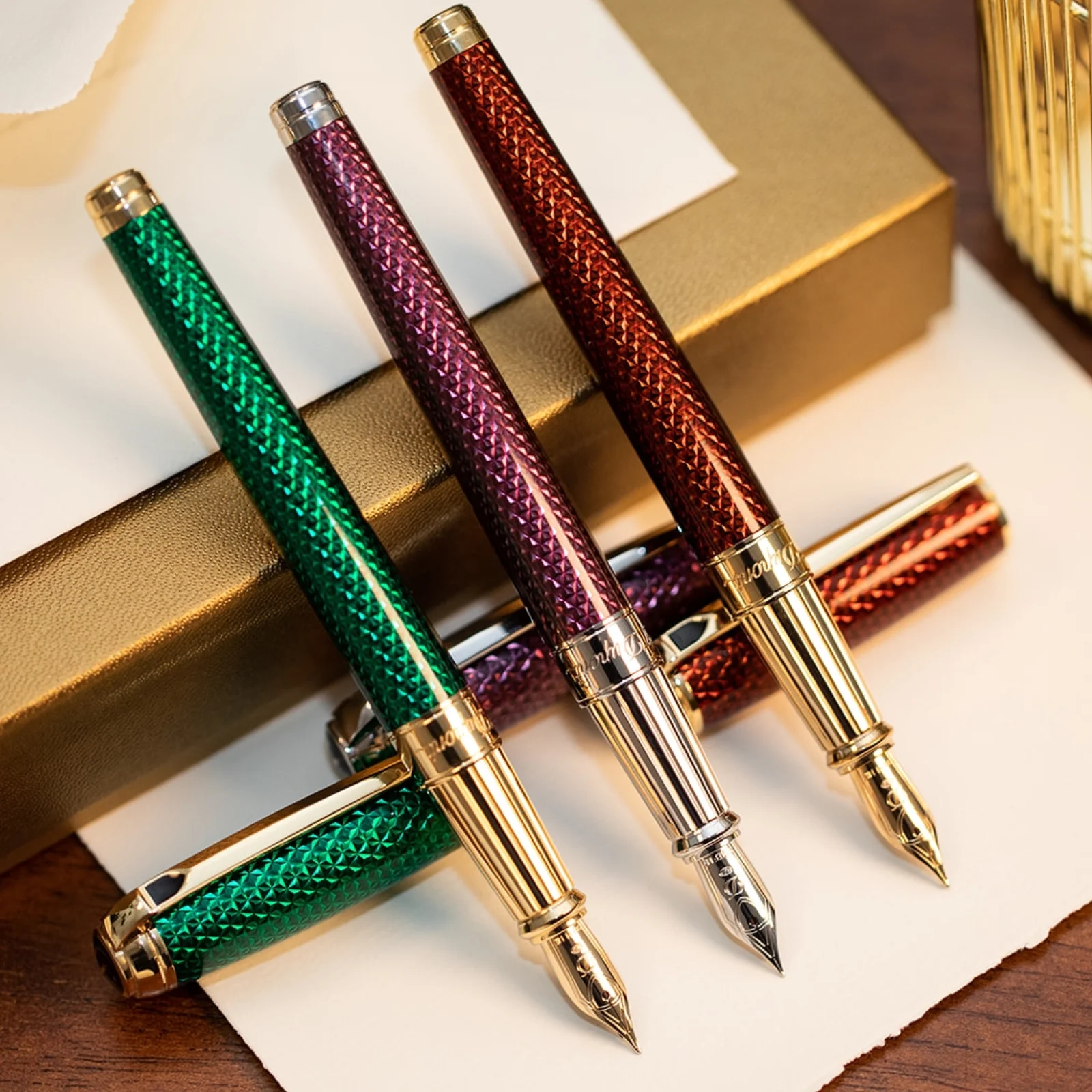 S.T. Dupont Line D Large Firehead Guilloché Emerald - Image 9